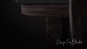 Fabric chair 3d design