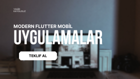 modern Flutter mobil uygulamalar geliştiririm