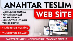 anahtar teslim web sitenizi en profesyonel şekilde yaparım