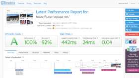 https://turizmavrupa.net/ GTMetrix PageSpeed Optimizasyonu