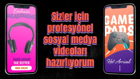 sosyal medya için hareketli videolar oluşturabilirim