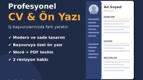 profesyonel CV ve ön yazı hazırlarım