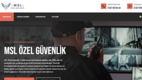 MSL Özel Güvenlik kurumsal sitesi