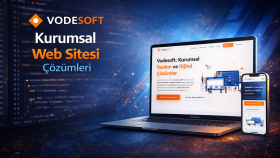 Vode Soft olarak şirketinize modern web siteleri tasarlarım