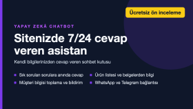 Web Sitesi İçin Yapay Zekâ Destekli Chatbot - Demo