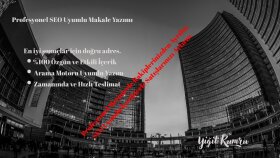 özgün metinler yazıyorum