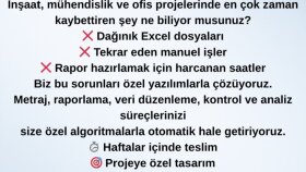Statik metraj ve demir zayiat optimizasyonu yaparım