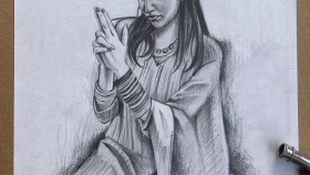 karakalem portre