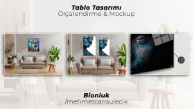 Tablo Ölçülendirme & Mockup tasarımı çalışmalarım