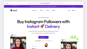 Social. Landing Page