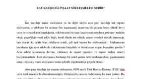 Arsa Payı Karşılığı Kat Yapımı Sözleşmesi Nedir?