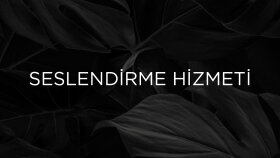 Seslendirme Hizmeti