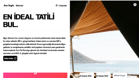 Bungalov rezervasyon landing page