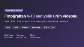 ürününüz için tanıtım videosu hazırlarım