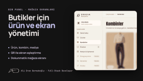Butik Studio · Butik ve Mağaza Ekranı Paneli