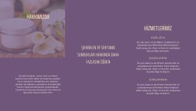 Kozmetik Markası İçin Minimalist Üç Kırmalı Broşür Tasarımı