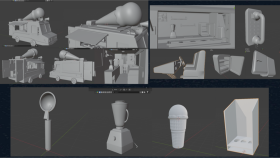 Blender - 3D Low Poly & Mid Poly Modelleme