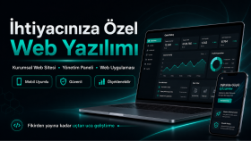 ihtiyacınıza özel web sitesi ve panel geliştiririm