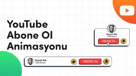 Cartoon YouTube Abone Ol Animasyonu