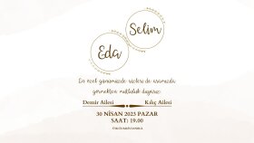 minimalist ve şık davetiye tasarımlarınızı yapabilirim