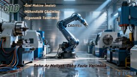 endüstriyel ürünler için 3D CAD tasarımı yapıyorum