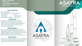 Asayra Termal SPA Trifold Broşür Tasarımı