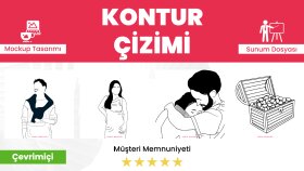 vektörel kontur çizimi yaparım