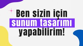 profesyonel sunum tasarımı yaparım