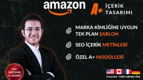 Amazon A+ içerik tasarımı yaparım