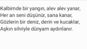 Kafiyeli şiir yazarım