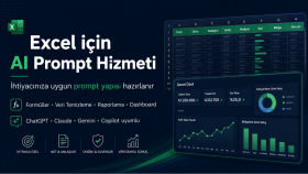 Excel işleriniz için AI prompt seti hazırlarım
