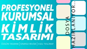 baskıya hazır modern kurumsal kimlik tasarlarım