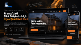 Fransa Menşeili İnşaat Firması İçin 2 Dilli Web Sitesi