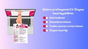 size ing ve tr CV ve önyazı hazırlamanızda yardım ederim