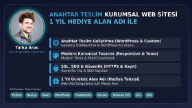 anahtar teslim kurumsal web sitenizi yaparım