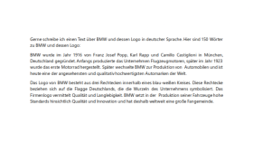 BMW - Deustch