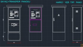 elektrik panosu tek hat  ve 2D pano çizimleri yapıyorum