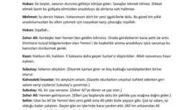 Tiyatro Metin Örneği