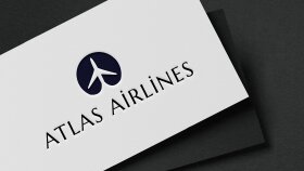 Atlas Airlines konsept logo tasarımı.
