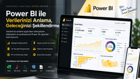 Power BI ile interaktif dashboardlar geliştiriyorum