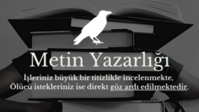 sizin için metin yazarlığı yapabilirim