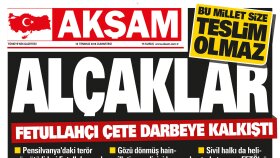 Akşam Gazetesi - Kapak Sayfası Tasarımları