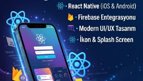React Native ile iOS ve Android mobil uygulama geliştiririm