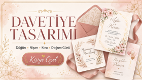 hayalinizdeki davetiyeyi tasarlarım
