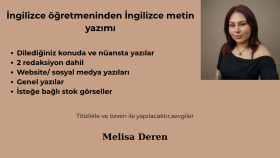 sizin için İngilizce metin yazarım