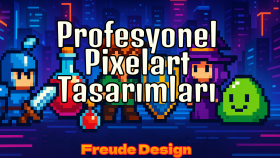 oyunlarınız için pixelart tasarımlar yapabilirim