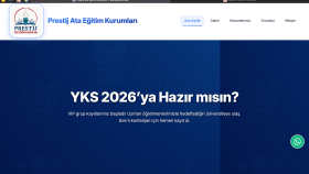 Eğitim Kurumu Web Sitesi Tasarımı ve Geliştirme