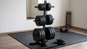 Ev Tipi Fitness Alanları İçin Ağırlık Plakası Standı