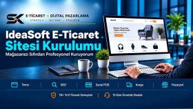 IdeaSoft e-ticaret sitesi kurar ve SEO optimizasyonu yaparım