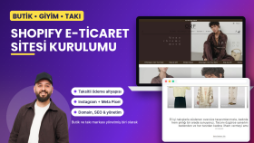 butik ve giyim markanıza Shopify e-ticaret sitesi kurarım